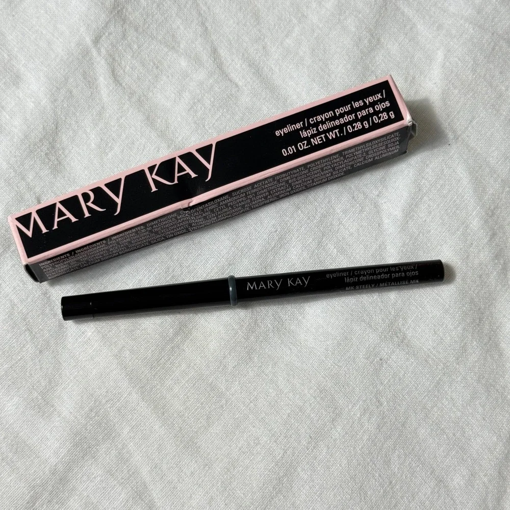 Mary Kay Eyeliner Women's 0.01 oz MK Steely Metallic Gray Pencil Makeup